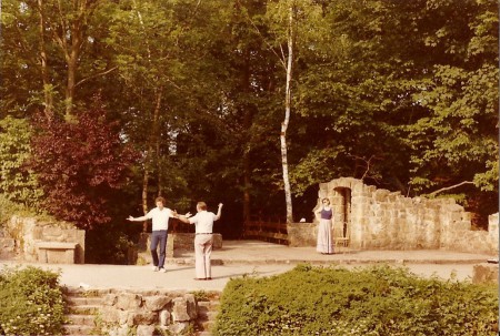 Gräfin Mariza , Freilichtbühne Tecklenburg, Tanzprobe mit Siegfried Grothe, April 1980